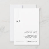 Modern Minimal Wedding Invitation with Photo (Dos)