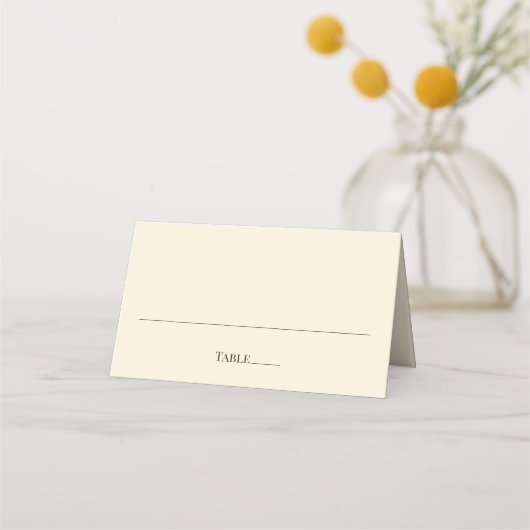Modern Minimal Wedding Place Cards (Voorkant)