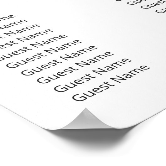 Modern Minimal Wedding Welcome Sign Poster (Hoek)