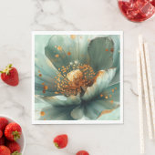 Modern Minimalis Emerald and White Wedding Napkins Servet (Insitu)