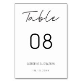 Modern minimalisme: legant bruiloft kaart (Achterkant)