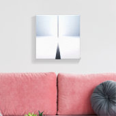 Modern Minimalist Abstract Vertical Beam - 3D Canvas Afdruk (Insitu (Woonkamer))