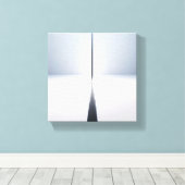 Modern Minimalist Abstract Vertical Beam - 3D Canvas Afdruk (Insitu (Houten vloer))