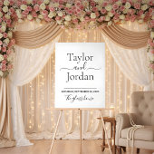 Modern Minimalist Acrylic Wedding Welcome 