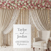 Modern Minimalist Acrylic Wedding Welcome Acryl Bord