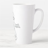 Modern Minimalist Alien Latte Mug - Artistic Hand (Droite)