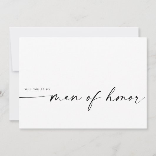 Modern minimalist... ben je mijn Man van eer. (Voorkant)