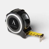 Modern Minimalist Black and White Monogram Rolmaat (Hoek)