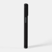 Modern Minimalist Black Executive QR Code Monogram iPhone 15 Hoesje (Rechterkant)