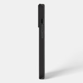 Modern Minimalist Black Executive QR Code Monogram iPhone Hoesje (Linkerkant)