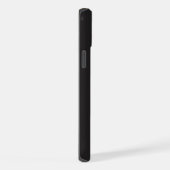Modern Minimalist Black Executive QR Code Monogram iPhone Hoesje (Rechterkant)