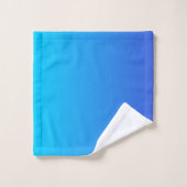 Modern minimalist Blue Turquoise Ombre Bad Handdoek (Wasdoekje)