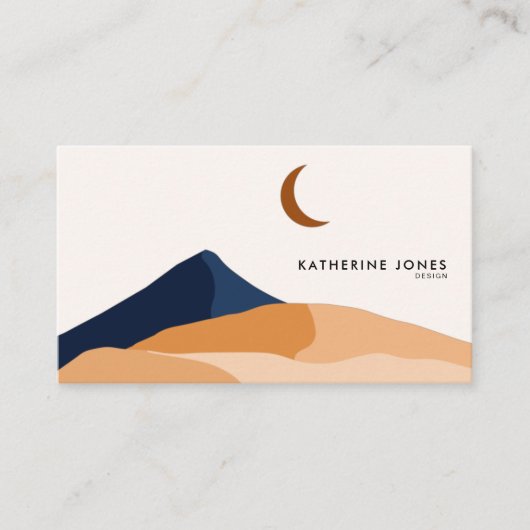 Modern minimalist Boho Chic Visitekaartje (Voorkant)