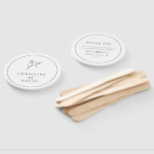 Modern minimalist Boho Flower Wedding Hand Fan Handwaaier (Niet-gemonteerd)