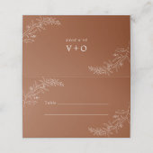 Modern minimalist Boho Terracotta Wedding (Buitenkant ongevouwen)