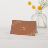 Modern minimalist Boho Terracotta Wedding (Achterkant)