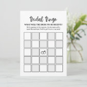 Modern Minimalist Bridal Bingo Bridal Game card (Staand voorkant)