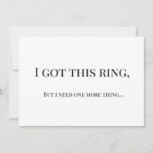 Modern Minimalist Bridesmaid Proposal Card Kaart (Voorkant)