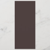 Modern Minimalist Brown Wedding Tall Template Menu (Dos)