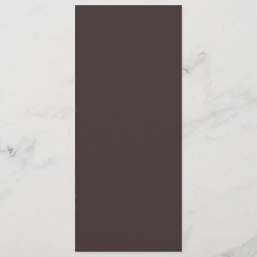 Modern Minimalist Brown Wedding Tall Template Menu (Dos)