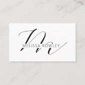 Modern minimalist business card QR Code Visitekaartje (Voorkant)