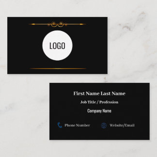 Modern Minimalist Business Card with Elegant White Visitekaartje