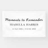 Modern Minimalist Celebration of Life Banner (Horizontaal)