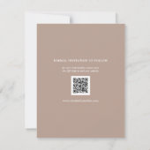 Modern minimalist Champagne Boho Wedding Photo Save The Date (Achterkant)