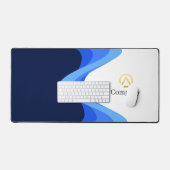 Modern Minimalist Company Blue White Business  (Clavier et souris)