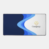 Modern Minimalist Company Blue White Business  (Recto)