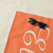 Modern Minimalist Cool Stylish Script Strandlaken (In situ)