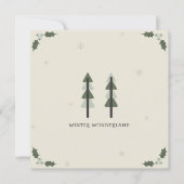 Modern Minimalist Corporate Holiday Card Kaart (Voorkant)