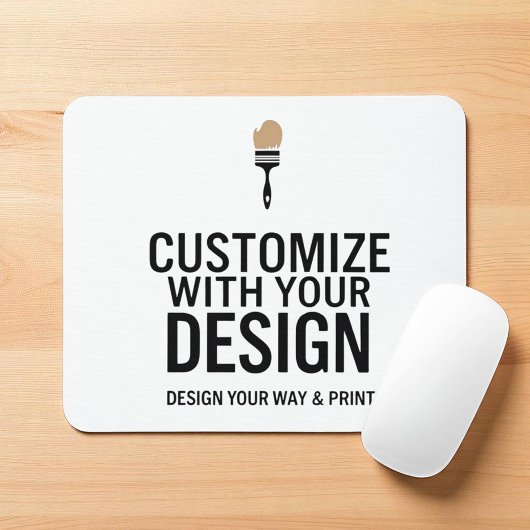 Modern Minimalist Customizable 9.25x7.75" Muismat