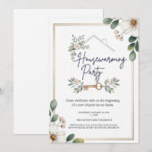 Modern Minimalist Editable Housewarming Invitation (Devant / Derrière)