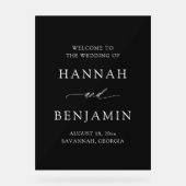 Modern Minimalist Elegant Simple Wedding Welcome (Recto)