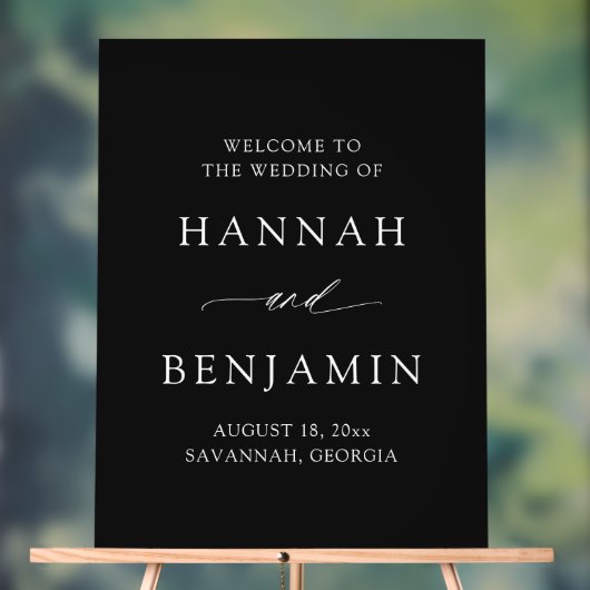 Modern Minimalist Elegant Simple Wedding Welcome (Neutre)