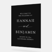Modern Minimalist Elegant Simple Wedding Welcome (Angle)
