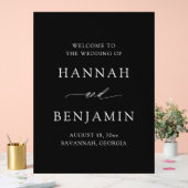 Modern Minimalist Elegant Simple Wedding Welcome (Mariage)