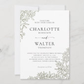 Modern Minimalist Elegant Wedding Invitations (Devant)