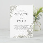 Modern Minimalist Elegant Wedding Invitations (Debout devant)