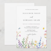 Modern Minimalist Elegant Wedding Invitations (Devant / Derrière)
