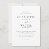Modern Minimalist Elegant Wedding Invitations Save The Date (Voorkant)