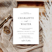 Modern Minimalist Elegant Wedding Invitations Save The Date