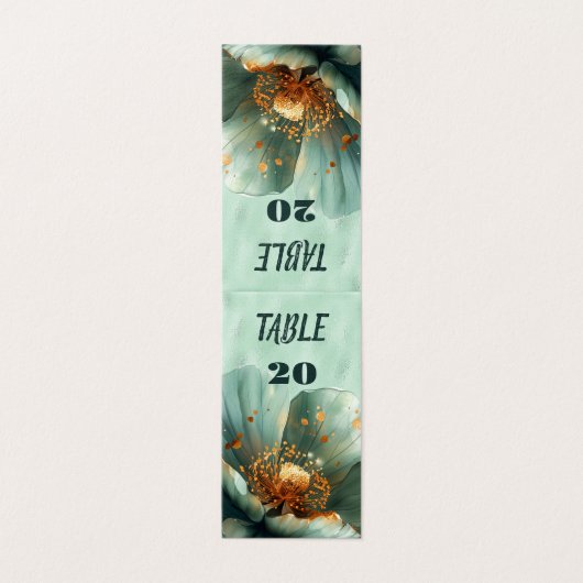 Modern Minimalist Emerald and Gold Wedding (Outside Unfolded)