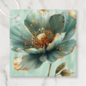 Modern Minimalist Emerald and White Wedding Favor  Bedankjes Labels (Voorkant)