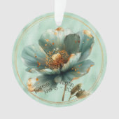 Modern Minimalist Emerald Gold Wedding Ornament (devant)