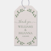 Modern Minimalist Geometric Frame Wedding  Cadeaulabel (Voorkant)