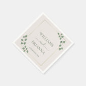 Modern Minimalist Geometric Frame Wedding Servet (Hoek)