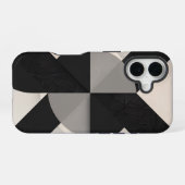 Modern Minimalist Geometric  iPhone 16 Hoesje (Achterkant horizontaal)