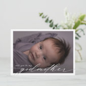 Modern minimalist Godmoeder-fotovoorstel (Staand voorkant)